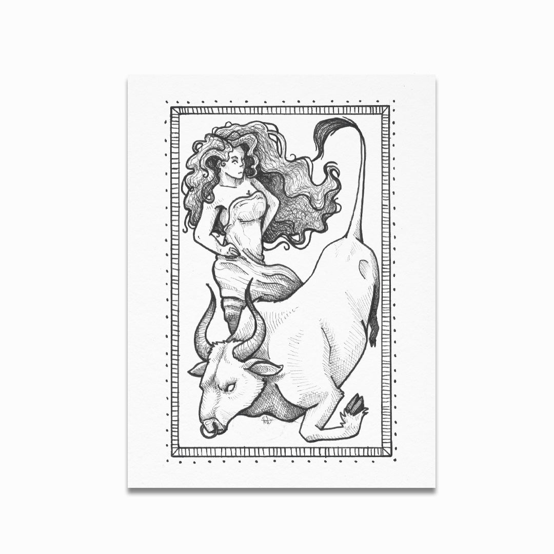 Taurus Zodiac Print