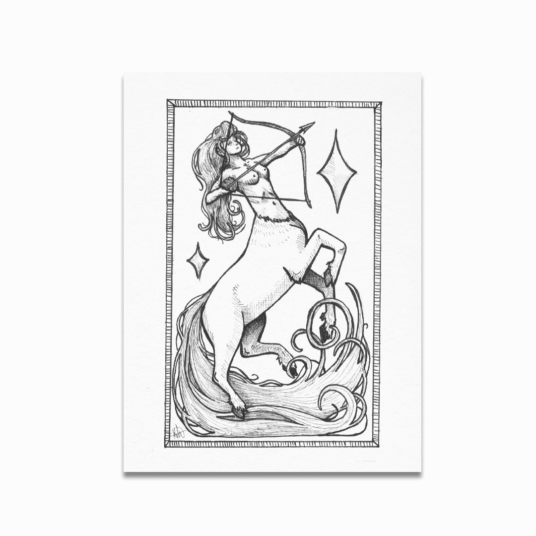 Sagittarius Zodiac Print