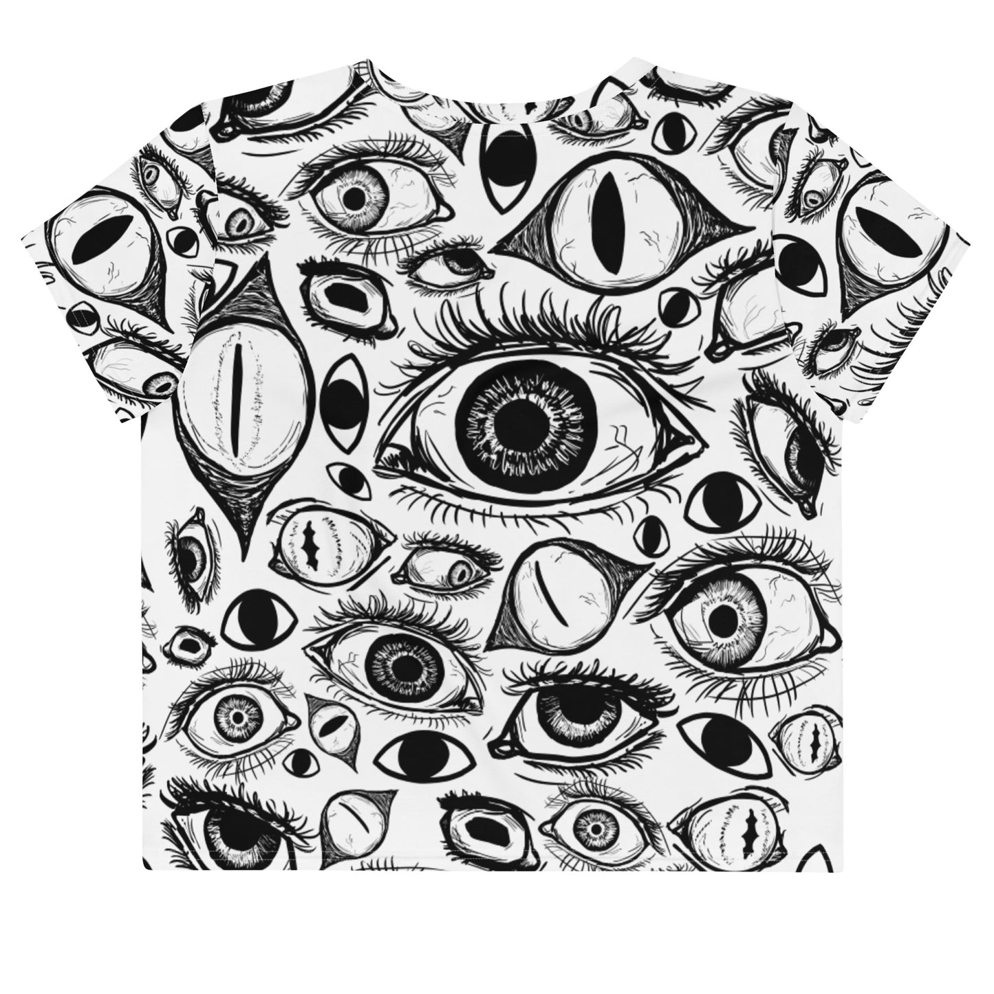 EYES All-Over Print Crop Tee