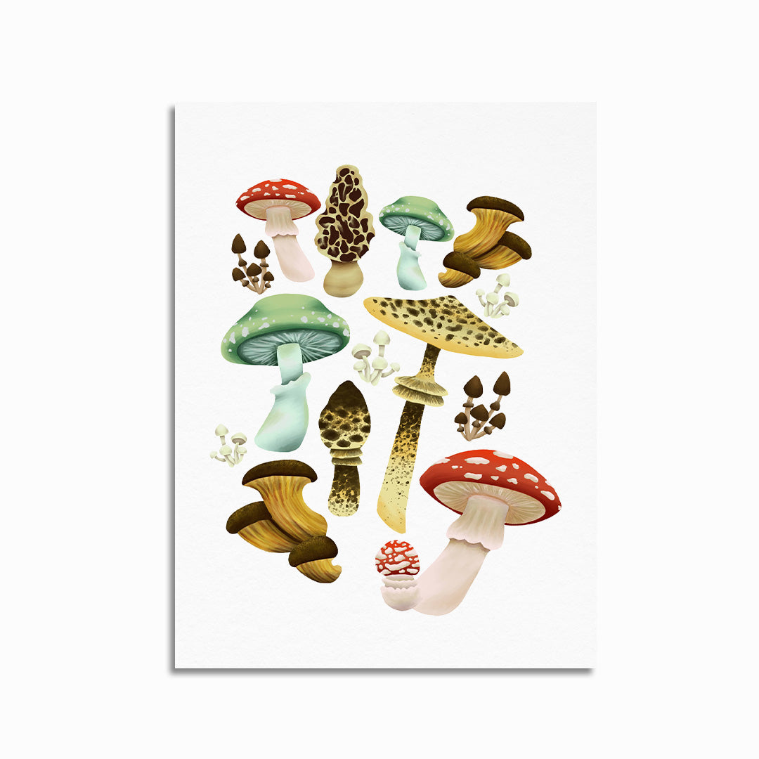 Mushrooms Print