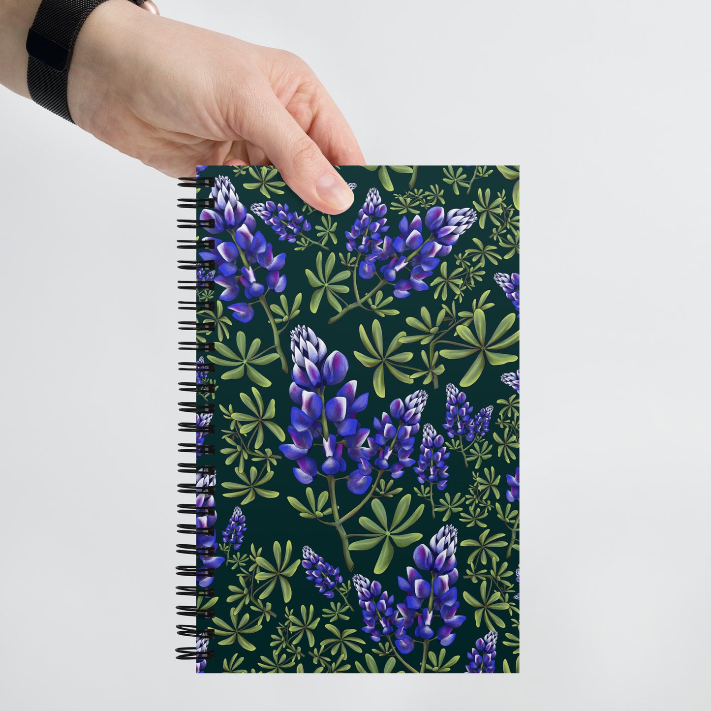 Arroyo Lupine Spiral notebook
