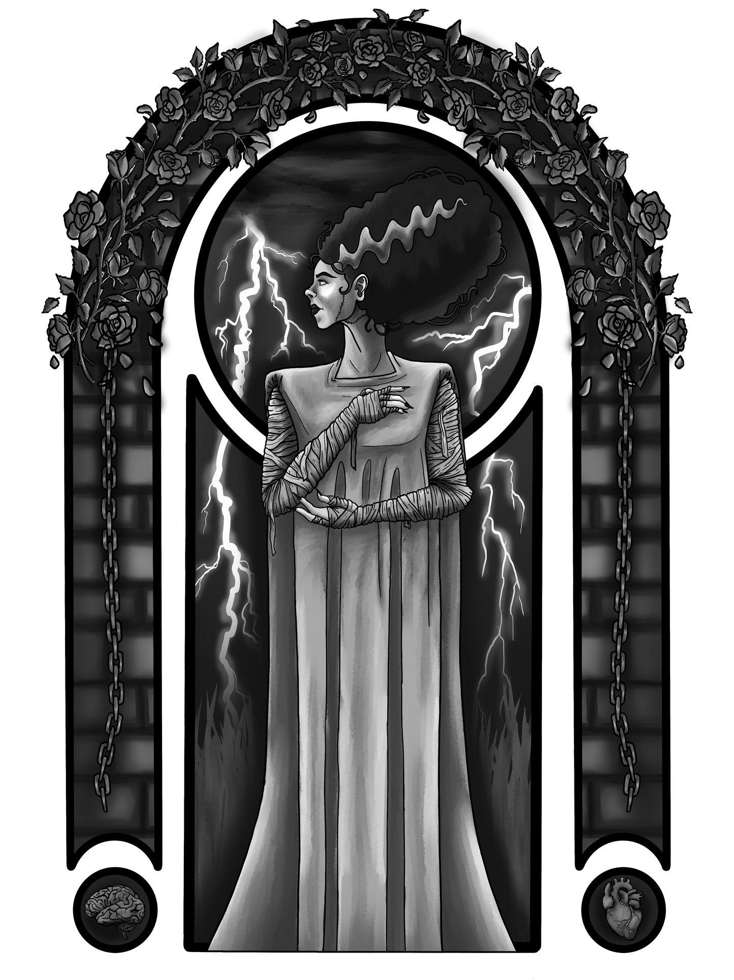 Bride of Frankestein Print