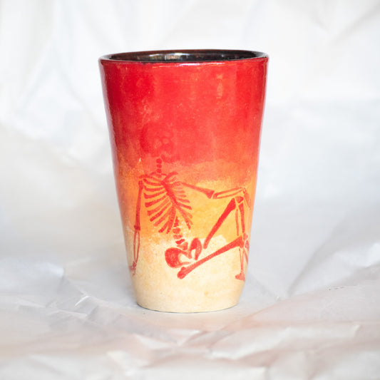 Red Skeleton Tumbler